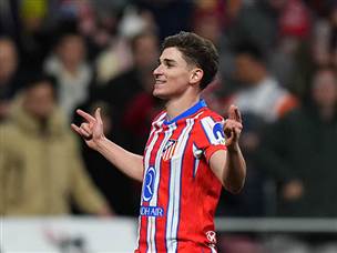 חוליאן אלבארס כבש ראשון (Getty)