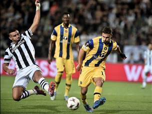 הצהובים חוזרים עם נקודה מיוון (SAKIS MITROLIDIS/AFP via Getty Images)