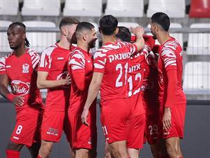 שחקני סכנין חוגגים (מאור אלקסלסי)