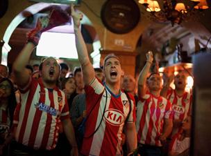 הקהל של אתלטיקו צרח בכל פינה במדריד (gettyimages)