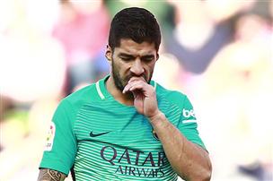 לא היה חד מול השער, אך חבריו סידרו לו ניצחון. סוארס (getty)