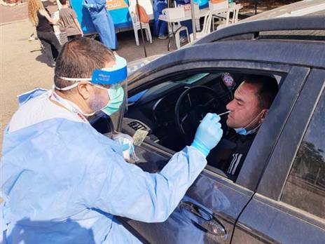 קלר בבדיקת הקורונה