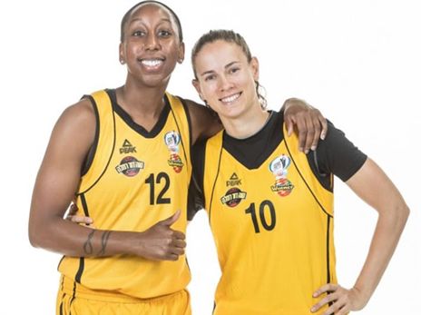 שפיר והייטאואר יחייכו גם מול ראשל''צ? (באדיבות מנהל ליגת העל לנשים בכדורסל)