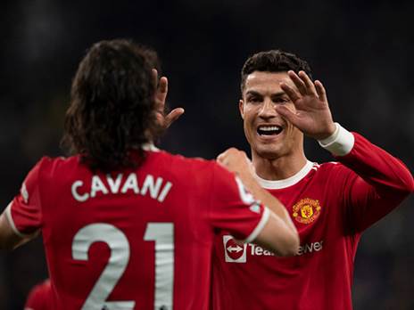 אדינסון קבאני וכריסטיאנו רונאלדו. החוד לא מספיק גדול בשביל שניהם (Getty)