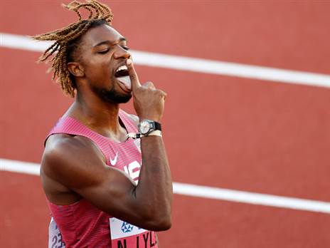 ליילס. עשה את העבודה ב-200 מ' (Steph Chambers, GETTY)