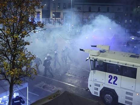 לא צריך גז מדמיע, אנחנו כבר ממילא בוכים (JAMES ARTHUR GEKIERE/BELGA/AFP via Getty Images)