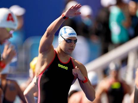 מתן רודיטי בדוחא | צילום: סימונה קסטרווילארי, איגוד השחייה