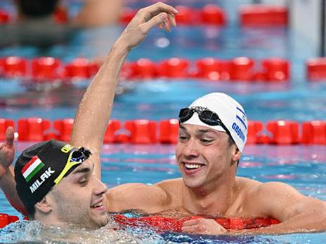 כהן גרומי לצד קריסטוף מילאק. המצטיין של המשלחת (GETTY)