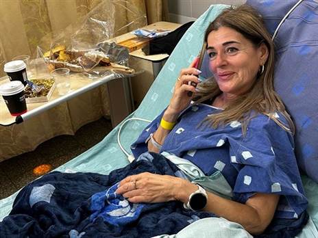טלי משה בבית החולים | צילום: פרטי