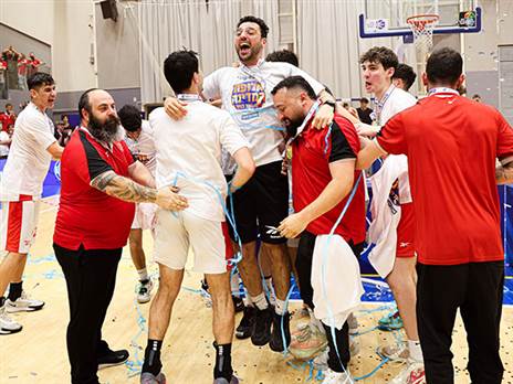 ירושלמי, הצוות והשחקנים חוגגים אליפות (יעל אמסילי)