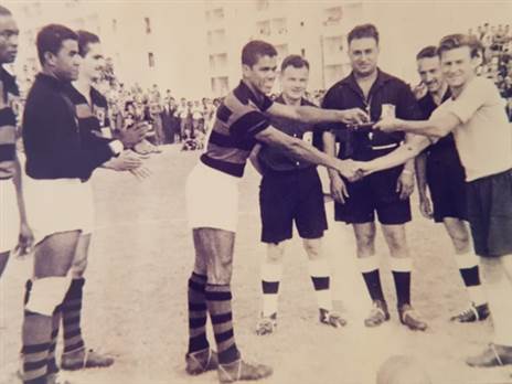 תיעוד מהמשחק נגד כוכבי ברזיל. (באדיבות יוסי גלזר)