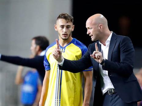 ג׳ורדי קרויף בתקופתו הקצרה על הקווים של מכבי תל אביב (GETTY)