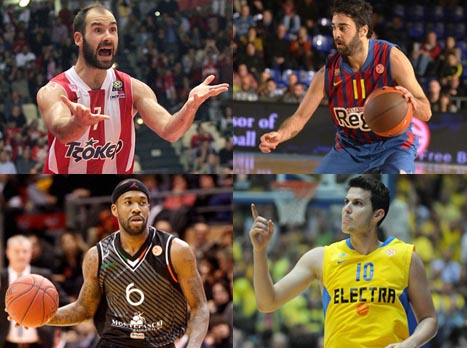 נבארו, פניני, בראון וספאנוליס. מי יחייך בסוף הערב? (תמונות: אלן שיבר, gettyimages)