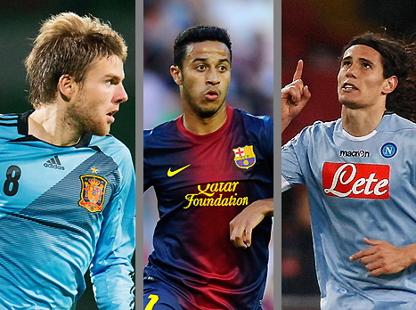 קבאני, טיאגו ויראמנדי. יסתדרו עם הצפיפות? (gettyimages)