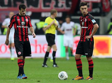ייראו מדוכדכים גם בחמישי? שחקני פרנקפורט (GETTYIMAGES)