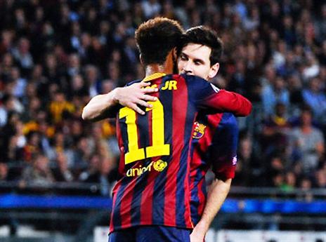 מסי וניימאר, משתלבים טוב ביחד (gettyimages)