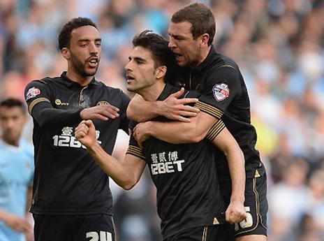 איזו חגיגה. שחקני וויגאן בטירוף (getttyimages)