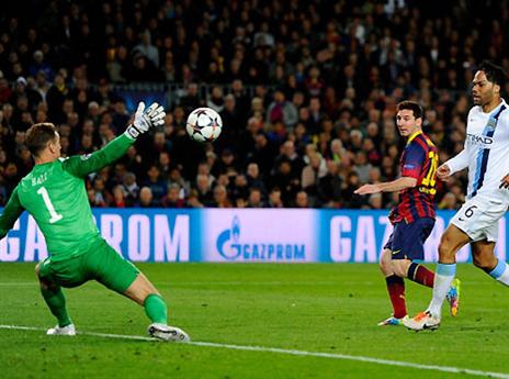 הרגע שסגר עניין. מסי מקפיץ (GETTYIMAGES)