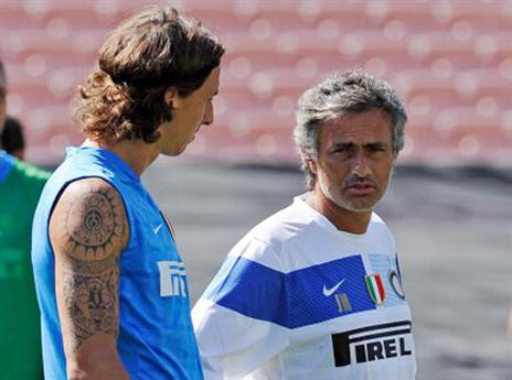 מכירים טוב. איברה ומוריניו באינטר (GETTYIMAGES)