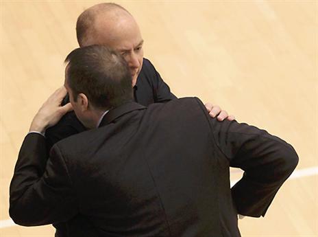 עדיין חברים. בלאט ואדלשטיין (צילום: אלן שיבר)