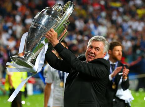 בפעם השלישית: הוא אלוף אירופה. אנצ'לוטי (gettyimages)