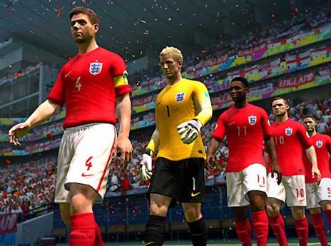 סטיבי ג'י בראש הנבחרת האנגלית בגרסת FIFA