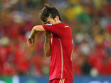 סילבה. שחקני ספרד המומים (gettyimages)