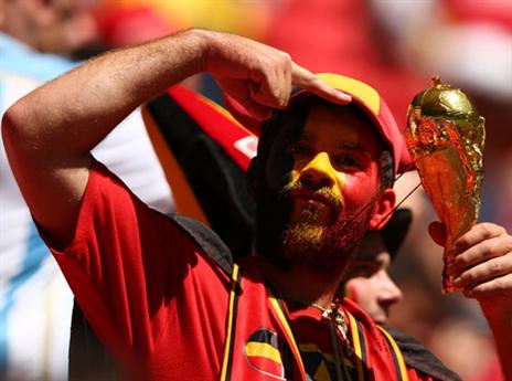 נראה אותו ביורו? אוהד בלגיה (gettyimages)