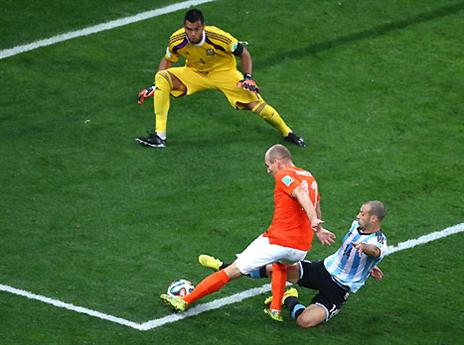 נגיעה ראשונה שלו ברחבה.. בדקה ה-90 (gettyimages)