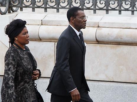 הנשיא תאודורו אוביאנג. פרש חסות על הטורניר (gettyimages)