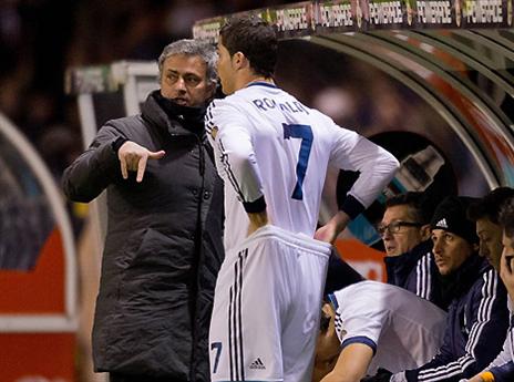 עונה אחת מופלאה. כשמוריניו רץ עם רונאלדו (gettyimages)