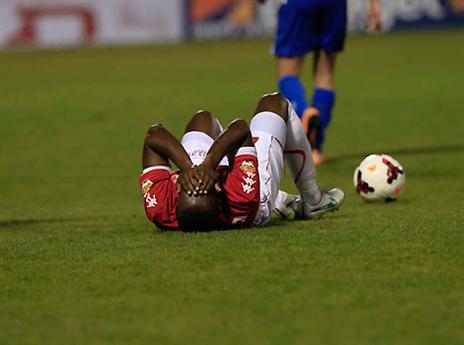 סוארס על הקרקע. לפחות הוא כשיר למכבי (צפריר אביוף)