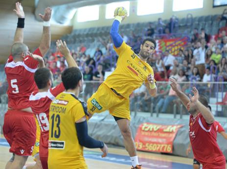 כיכב עם עשרה שערים. בוטוליה (צילום: עמית שיסל, איגוד הכדוריד)