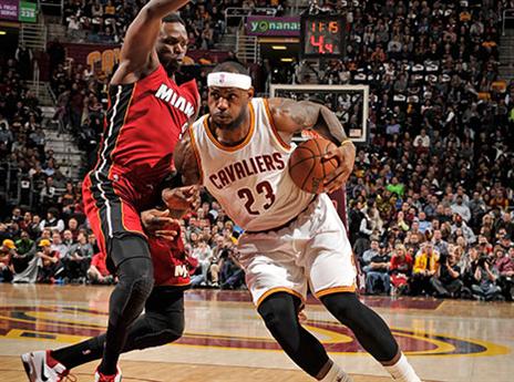 ג'יימס. ניצחון ראשון על מיאמי כאקס (getty)