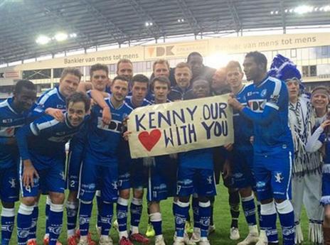 השחקנים של גנט מקדישים את הניצחון לסייף (הטוויטר של גנט)