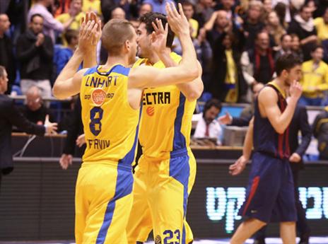 כבר ניצחו העונה את ברצלונה. לינהארט ומכבי (אלן שיבר)