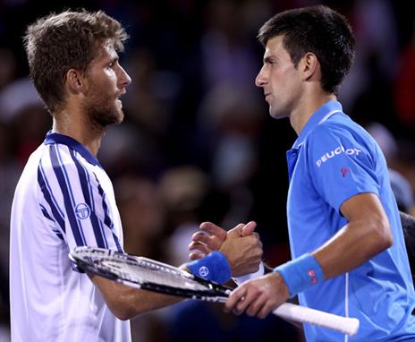 ג'וקוביץ' עם קליזאן. ירידת מתח? (Getty)