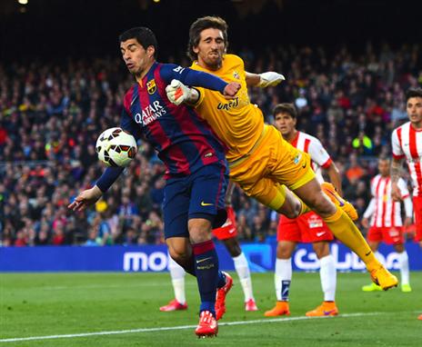 סוארס. ממשיך לכבוש (getty)