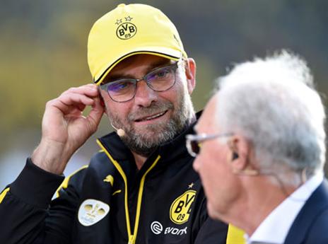 קלופ ובקנבאואר. ה"קייזר" יודע משהו שאחרים לא? (getty)