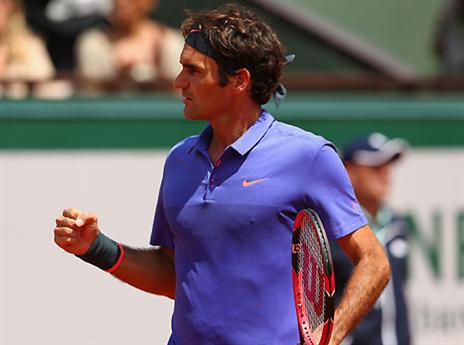 פדרר, שייט לרבע הגמר (GETTYIMAGES)