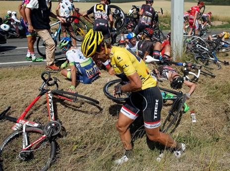 קנצ'לרה שניות לאחר התאונה (GETTYIMAGES)