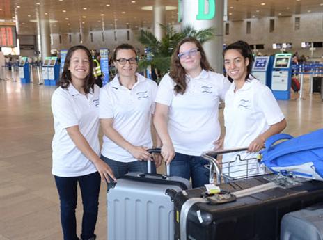 קלנר, הרשקו, ירון ושריר. יצאו לדרך (באדיבות הוועד האולימפי בישראל)