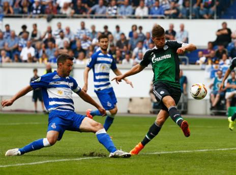 הונטלאר מבקיע את השער שפרץ את הסכר (getty)