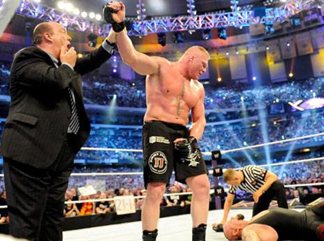 לסנר והיימן לא רצו לנצח ברסלמניה (WWE.COM)