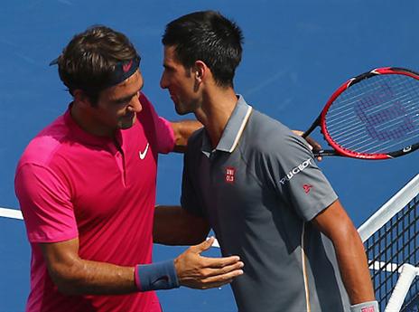 פדרר וג'וקוביץ', ייפגשו בגמר? (GETTYIMAGES)
