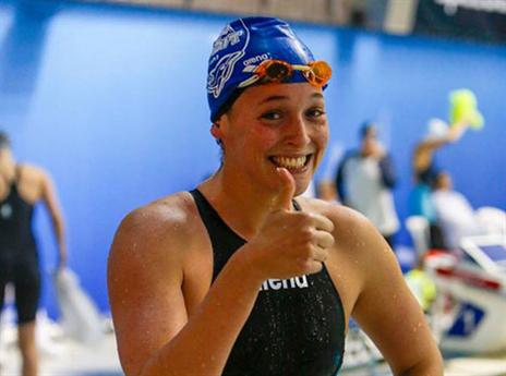 זיבנר. עוד ציון דרך באליפות (צילום: איגוד השחייה)