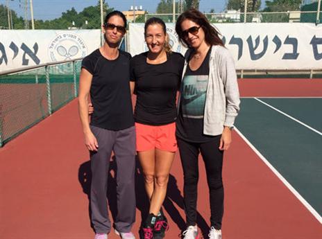 וסרמן (מימין) עם אובזילר ופאר (איגוד הטניס)