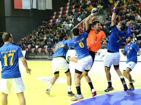 משחק אגרסיבי בחצי הגמר הראשון (גבי אלאלוף, איגוד הכדוריד)