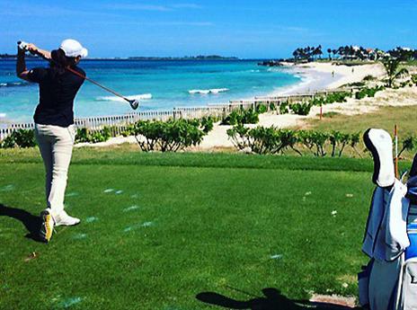 "גאה לייצג את ישראל". בק (באדיבות איגוד הגולף בישראל)