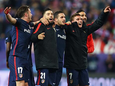 אתלטיקו חוגגת בסיום. ניצחון עצום (getty)